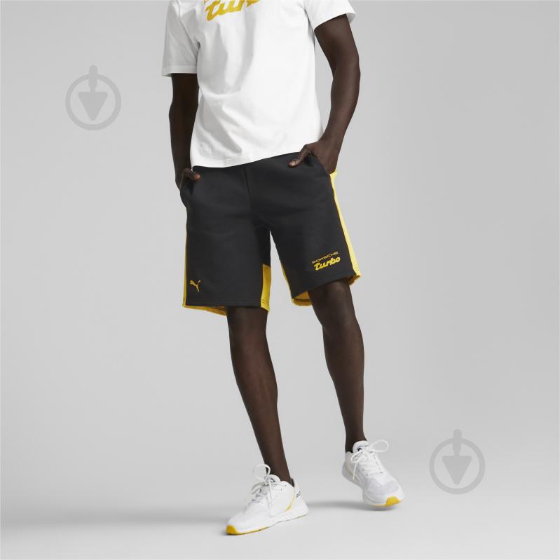 Шорты Puma PL SWEAT SHORTS 53823801 р. M черный - фото 3