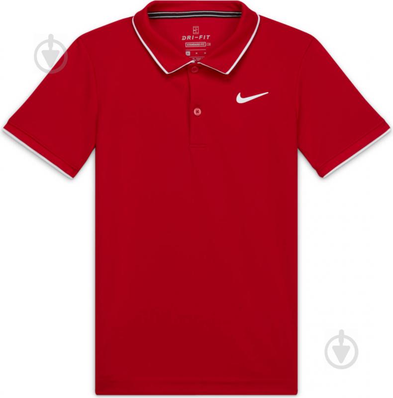 Поло Nike B NKCT DRY POLO TEAM BQ8792-687 червоний - фото 2