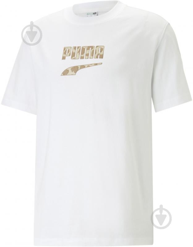 Футболка Puma DOWNTOWN LOGO GRAPHIC TEE 53824302 р.2XL белый - фото 1