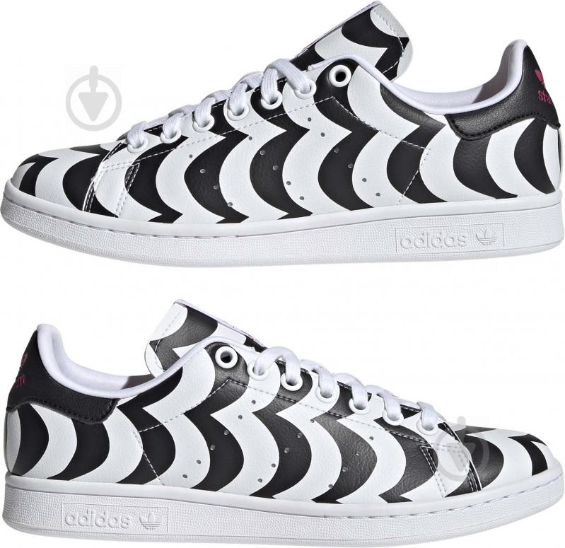 Кроссовки женские зимние Adidas STAN SMITH W H05757 р.37 1/3 черно-белые - фото 5