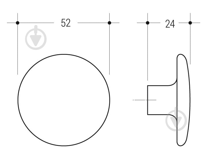 Мебельная ручка кнопка Poliplast 428 на одно отверстие мм дуб - фото 2 Мебельная ручка кнопка Poliplast 428 на одно отверстие мм дуб - фото 2