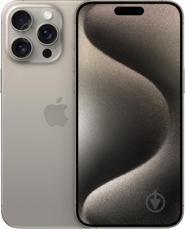 Смартфон Apple iPhone 15 Pro Max 1TB Natural Titanium (MU7J3RX/A) - фото 1
