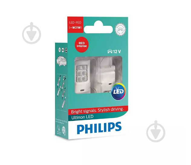 Автолампа світлодіодна Philips W16W 1,8 Вт 2 шт.(PS 11065 CU31 B2) - фото 1