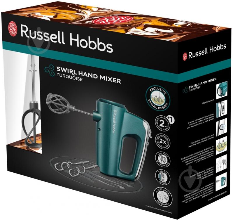 Міксер Russell Hobbs 25891-56 Swirl Turquoise - фото 8