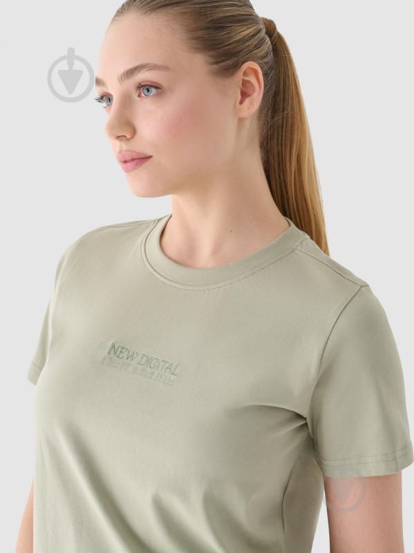 Футболка 4F TSHIRT F1807 4FWAW24TTSHF1807-44S р.S хаки - фото 2