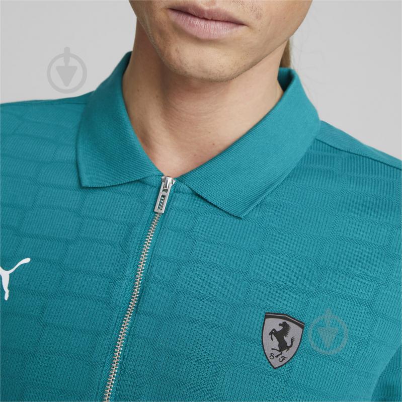 Поло Puma FERRARI STYLE JACQUARD POLO 53833105 р.S синій - фото 5