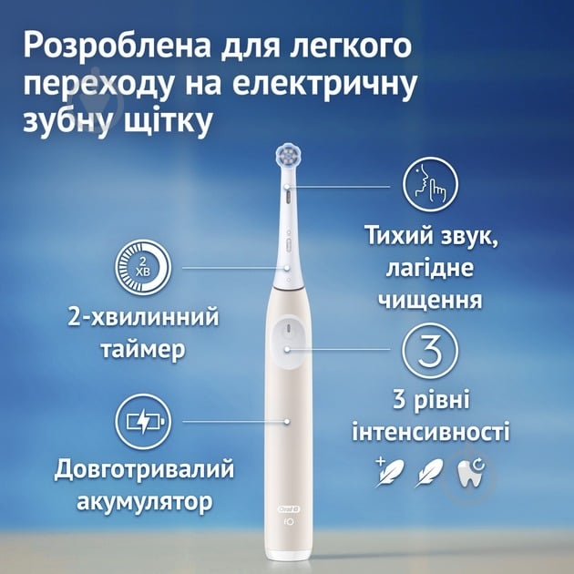 Электрическая зубная щетка Oral-B iO Series 2 iOS2.1C9.1CK типа 3770 + дорожный чехол (80846820) - фото 6 Электрическая зубная щетка Oral-B iO Series 2 iOS2.1C9.1CK типа 3770 + дорожный чехол (80846820) - фото 6
