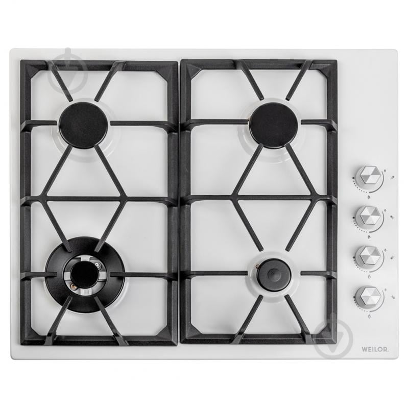 Варочная поверхность газовая WEILOR GM W 634 WH - фото 1 Варочная поверхность газовая WEILOR GM W 634 WH - фото 1