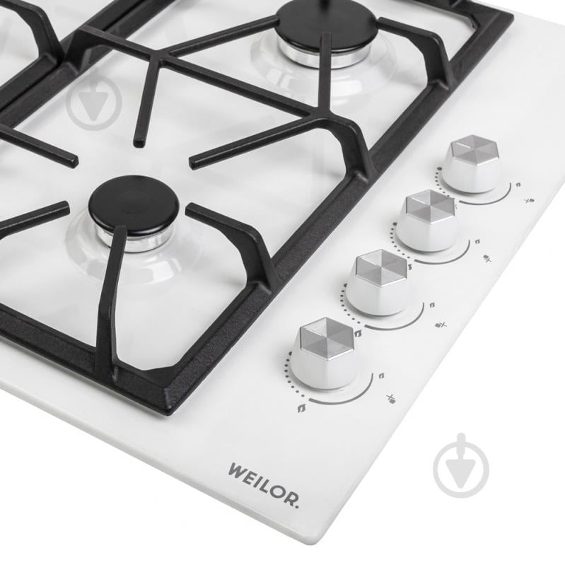 Варочная поверхность газовая WEILOR GM W 634 WH - фото 4 Варочная поверхность газовая WEILOR GM W 634 WH - фото 4