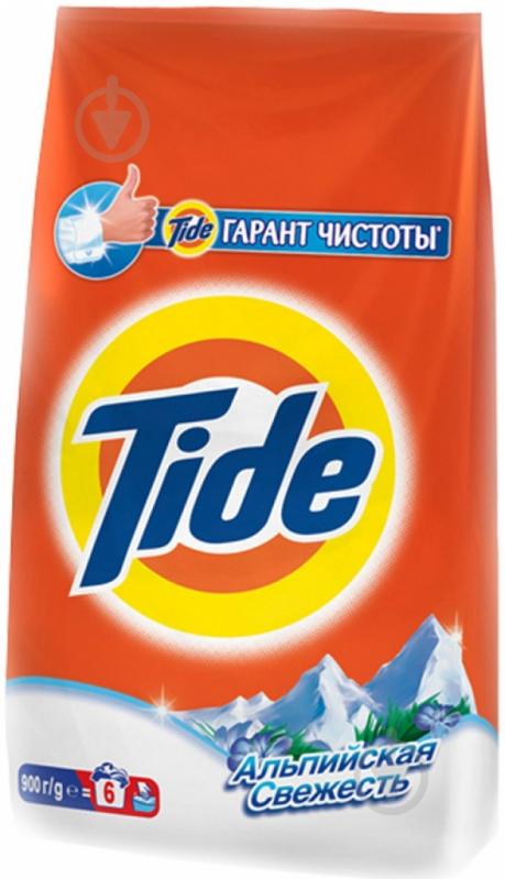 Стиральный порошок для ручной стирки Tide Альпийская свежесть 0,9 кг - фото 1