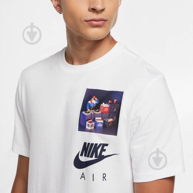 Футболка Nike M NSW SS TEE AIRMAN DJ CW0413-100 р.M белый - фото 6