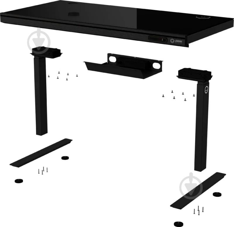 Стол игровой LORGAR PRO 80G Glass Black (LRG-DP80G) - фото 7 Стол игровой LORGAR PRO 80G Glass Black (LRG-DP80G) - фото 7