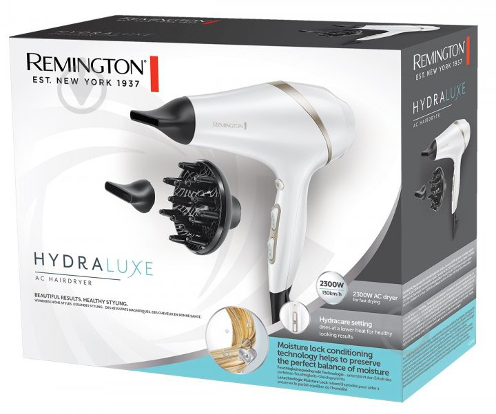 Фен Remington AC8901 HYDRAluxe white - фото 6