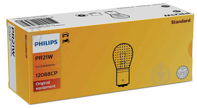 Автолампа розжарювання Philips Vision PR21W 21 Вт 1 шт.(48531128) - фото 2