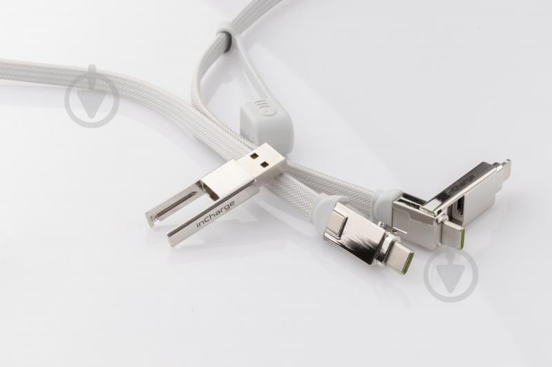 Кабель Rolling Square 6 в 1 inCharge XL 3 м білий (XLL02R) - фото 8 Кабель Rolling Square 6 в 1 inCharge XL 3 м білий (XLL02R) - фото 8