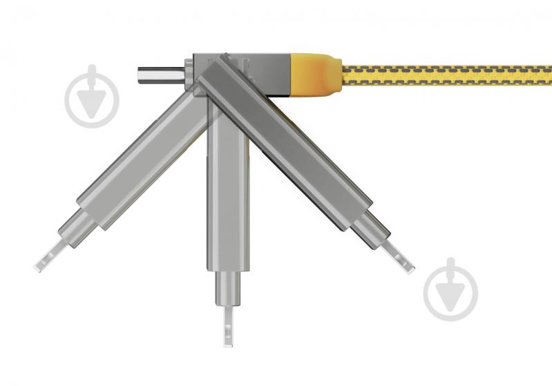Кабель Rolling Square 6 в 1 inCharge XL 3 м жовтий (XLL03R) - фото 4 Кабель Rolling Square 6 в 1 inCharge XL 3 м жовтий (XLL03R) - фото 4