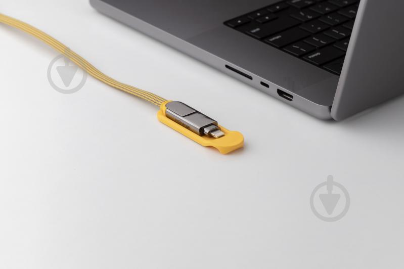 Кабель Rolling Square 6 в 1 inCharge XL 3 м жовтий (XLL03R) - фото 8 Кабель Rolling Square 6 в 1 inCharge XL 3 м жовтий (XLL03R) - фото 8