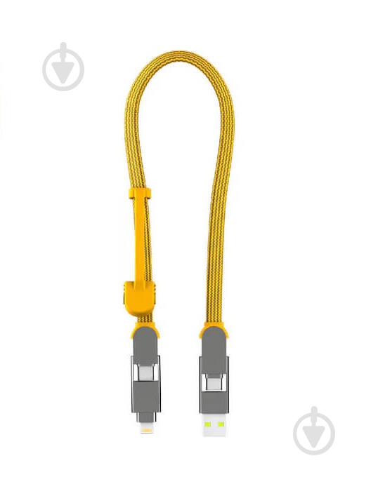 Кабель Rolling Square 6 в 1 inCharge XL 30 см 0,3 м желтый (XLS03R) - фото 1 Кабель Rolling Square 6 в 1 inCharge XL 30 см 0,3 м желтый (XLS03R) - фото 1