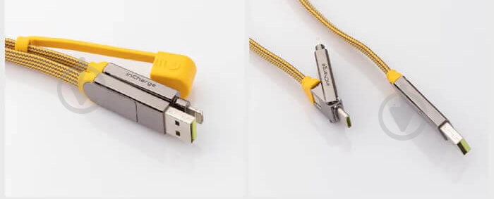 Кабель Rolling Square 6 в 1 inCharge XL 30 см 0,3 м желтый (XLS03R) - фото 4 Кабель Rolling Square 6 в 1 inCharge XL 30 см 0,3 м желтый (XLS03R) - фото 4