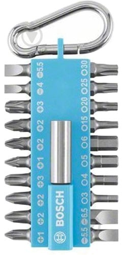 Набор бит Bosch Standard с карабином 20 шт. 2607002822 - фото 1