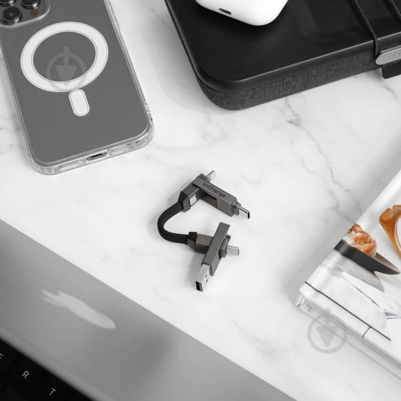 Кабель Rolling Square 6 в 1 inCharge 6 серый (SIX01R) - фото 7 Кабель Rolling Square 6 в 1 inCharge 6 серый (SIX01R) - фото 7