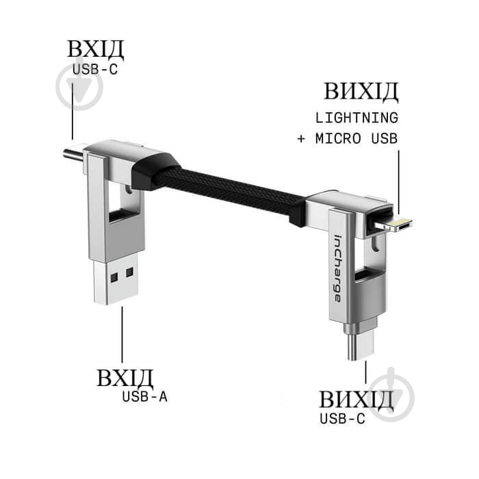 Кабель Rolling Square inCharge 6 белый (SIX02R) - фото 2 Кабель Rolling Square inCharge 6 белый (SIX02R) - фото 2