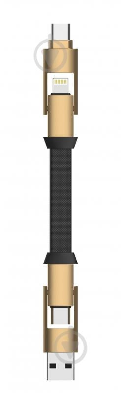 Кабель Rolling Square 6 in1 inCharge X100w золотой (SIX03R) - фото 5