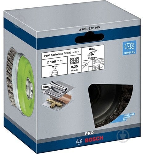 Щетка проволочная Bosch 100 мм 2608622105 - фото 2