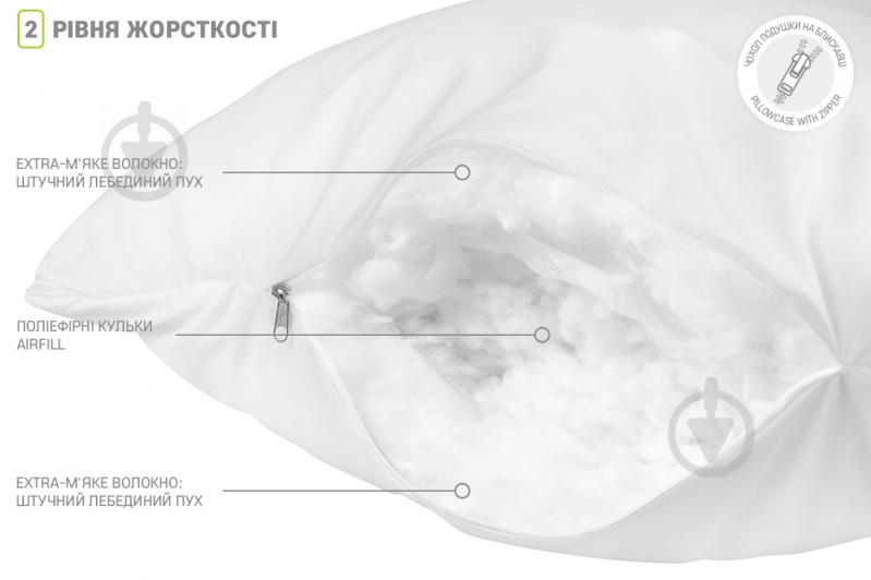 Подушка ортопедична двокамерна Duo Sonex 50x70 см білий - фото 4