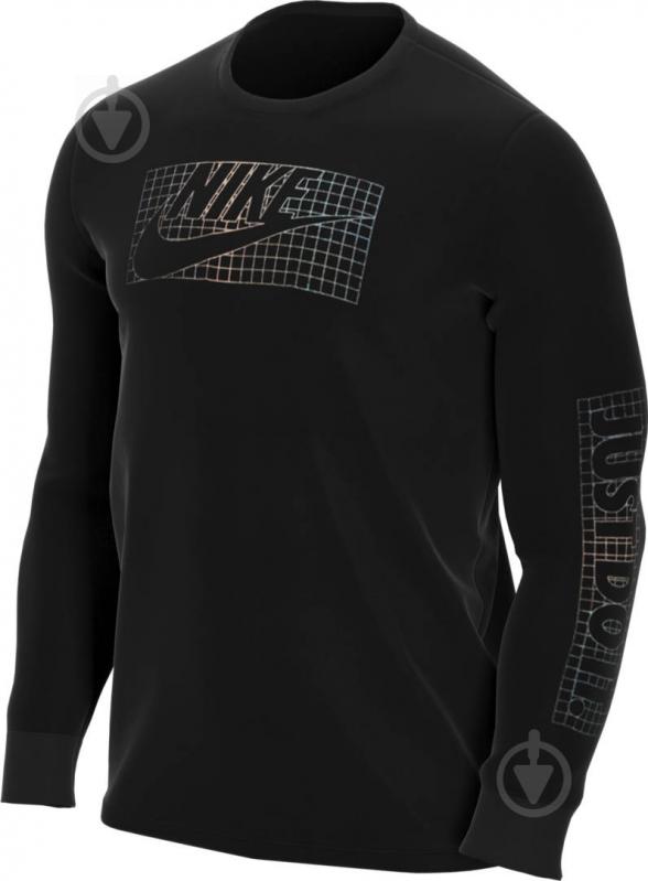 Футболка Nike M NSW LS TEE FUTURA FOIL CZ4708-010 р.L черный - фото 3