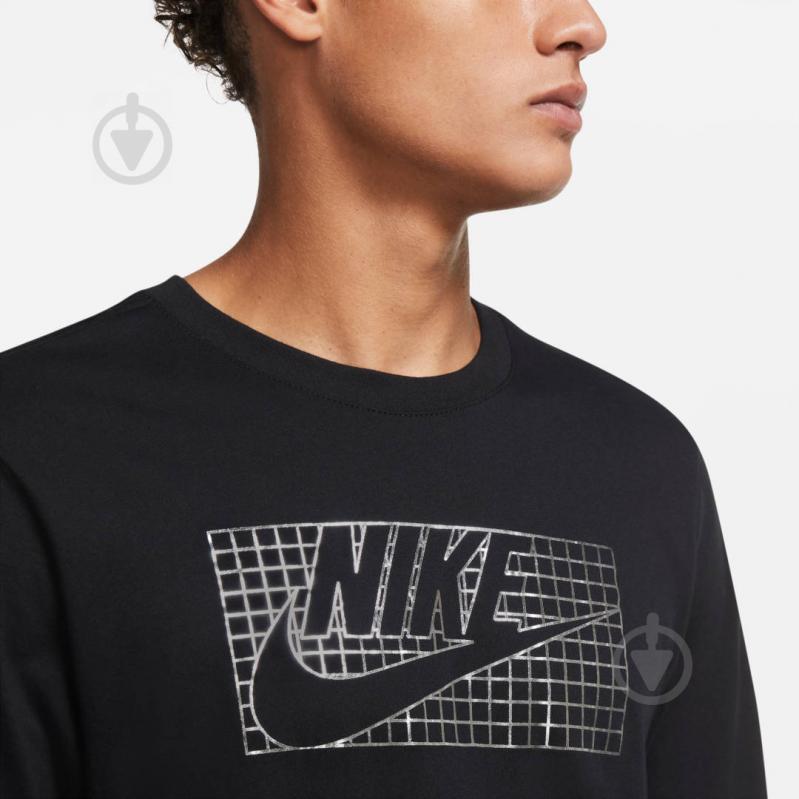 Футболка Nike M NSW LS TEE FUTURA FOIL CZ4708-010 р.M черный - фото 6