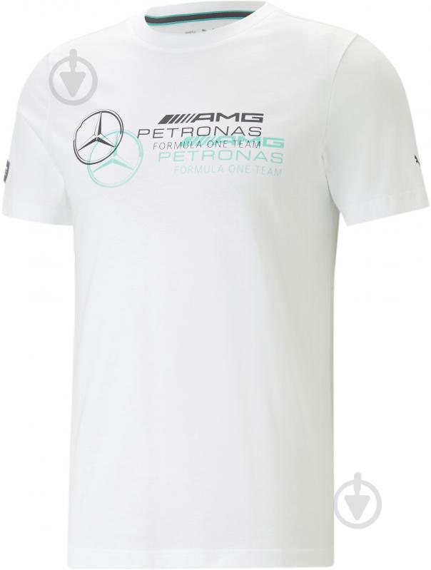 Футболка Puma MAPF1 LOGO TEE 53848203 р.S белый - фото 1