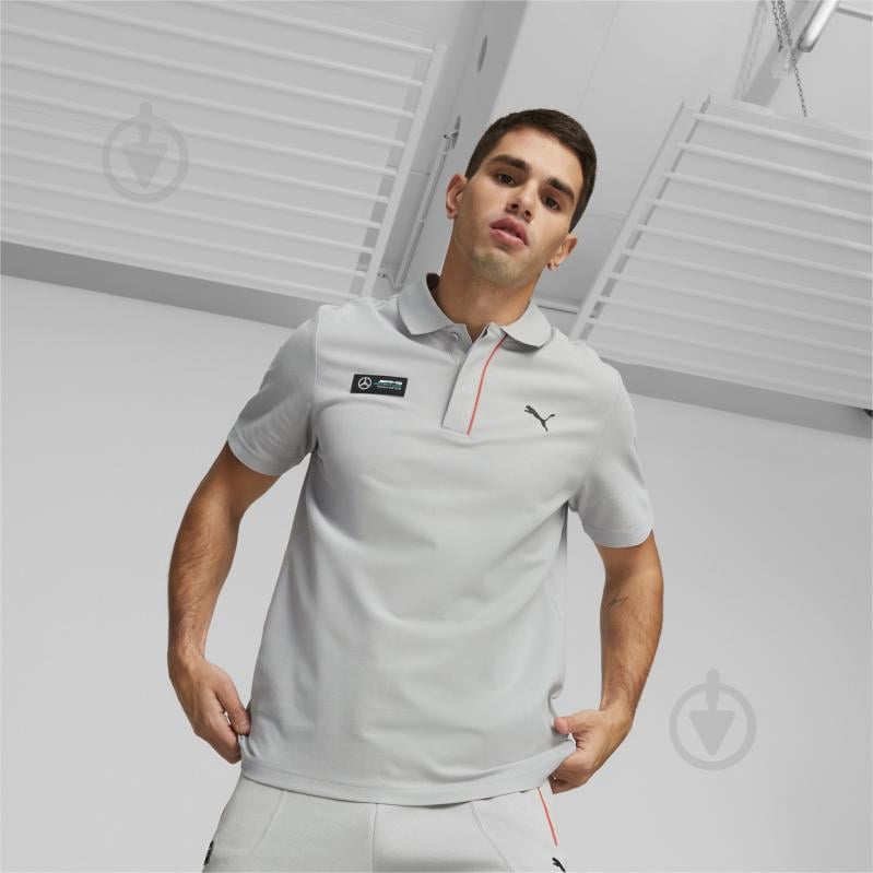 Поло Puma MAPF1 POLO 53847802 р.2XL сірий - фото 3