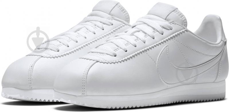 Кроссовки женские зимние Nike CLASSIC CORTEZ LEATHER 807471-102 р.40 белые - фото 1