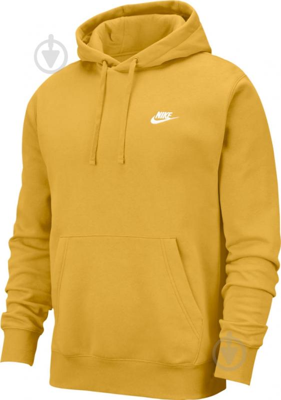Джемпер Nike M NSW CLUB HOODIE PO BB BV2654-761 р. M желтый - фото 1