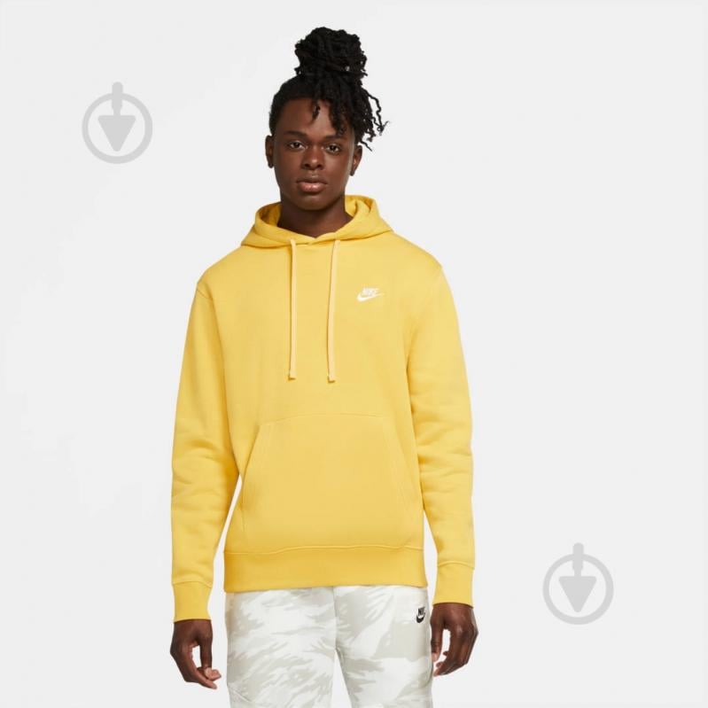 Джемпер Nike M NSW CLUB HOODIE PO BB BV2654-761 р. S жовтий - фото 4