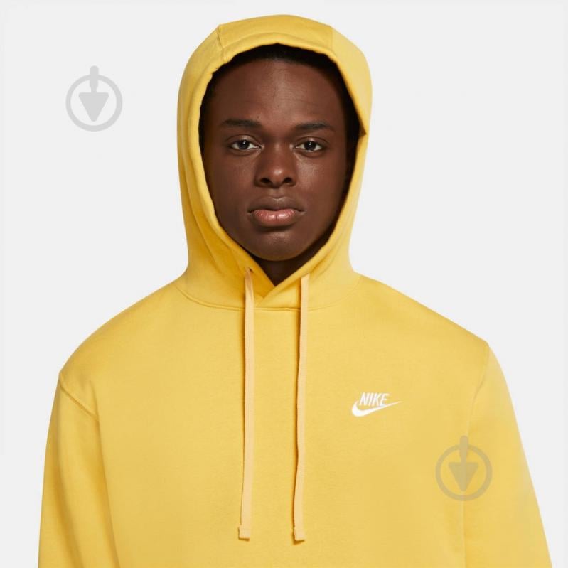 Джемпер Nike M NSW CLUB HOODIE PO BB BV2654-761 р. S жовтий - фото 6