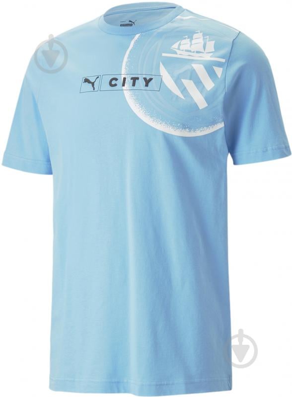 Футболка Puma MCFC FTBLLEGACY TEE 76947710 р.L блакитний - фото 1