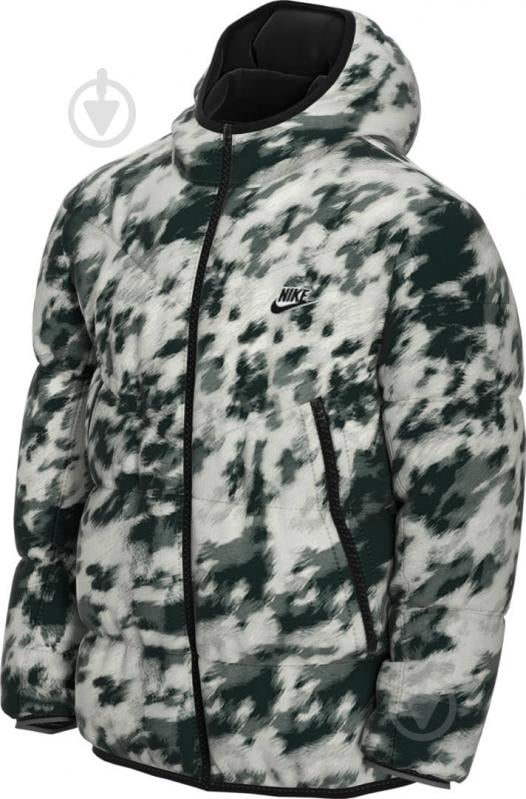Пуховик мужской Nike M NSW DWN FIL WR JKT AOP SHLD CU4406-133 р.2XL белый - фото 1