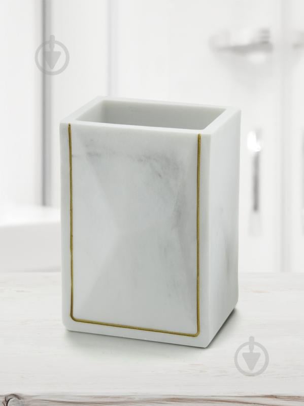 Склянка Trento Veil білий мармур - фото 4