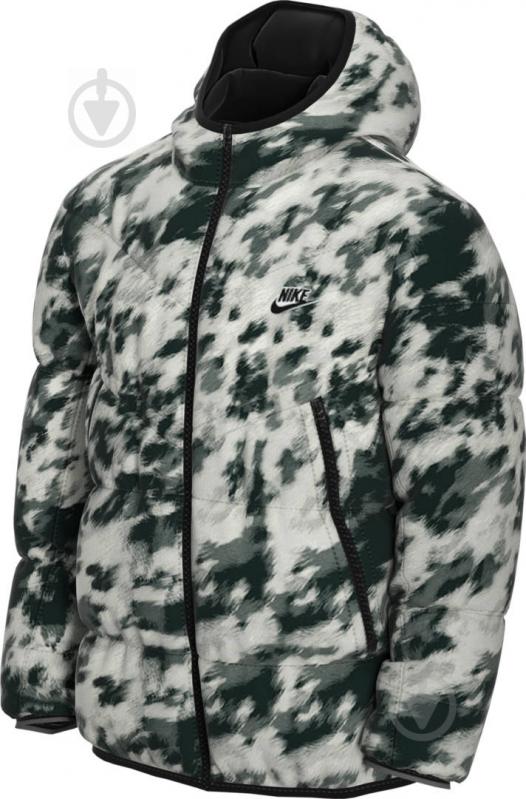 Пуховик мужской Nike M NSW DWN FIL WR JKT AOP SHLD CU4406-133 р.M белый - фото 1