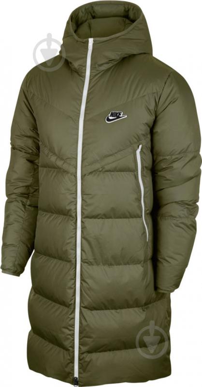 Куртка-парка чоловіча зимова Nike M NSW DWN FIL WR PARKA SHLD CU4408-380 р.L зелена - фото 1