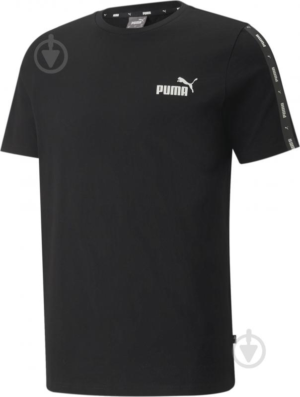 Футболка Puma ESS+ TAPE TEE 84738201 р.L черный - фото 1