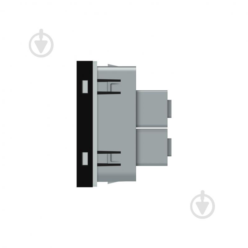 Механізм розетки побутова із заземленням Livolo C7 Універсальна 12 в 1 IP20 чорний VL-FCT22 16A-2BP - фото 3