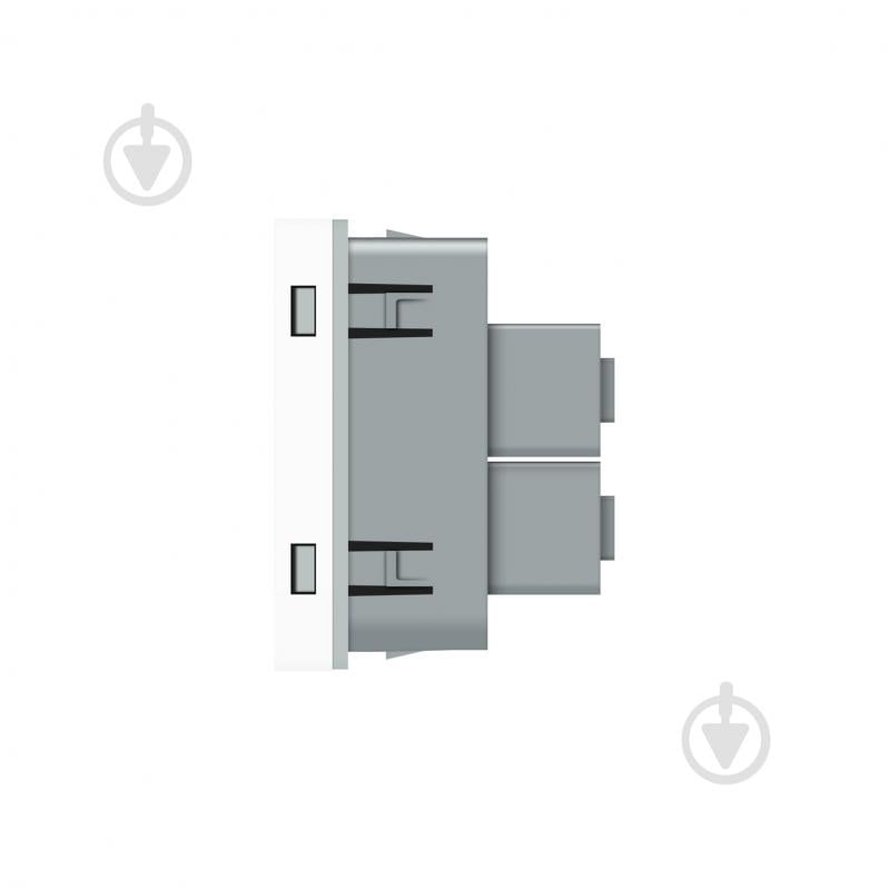Механізм розетки побутова із заземленням Livolo C7 Універсальна 12 в 1 IP20 білий VL-FCT22 16A-2WP - фото 3