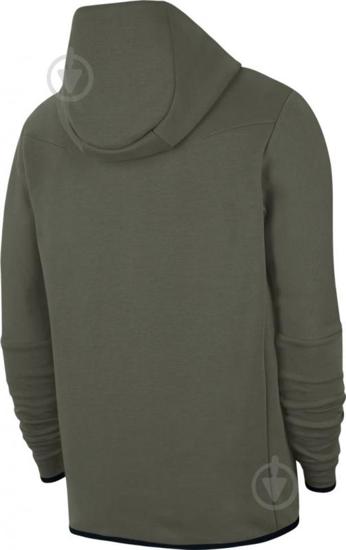 Джемпер Nike M NSW TCH FLC HOODIE FZ WR CU4489-380 р. S зеленый - фото 2