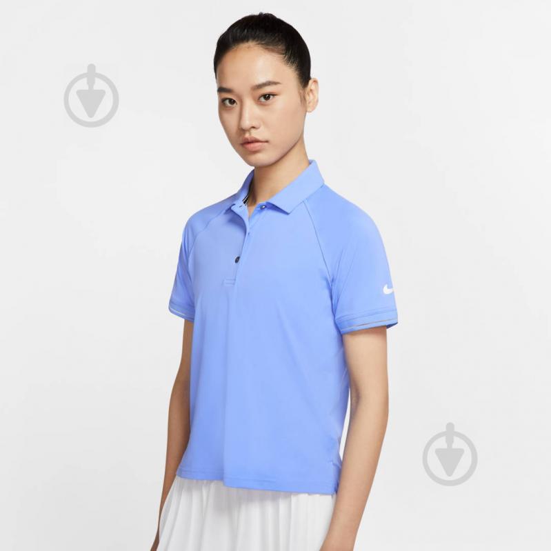 Поло Nike W NKCT ESSENTIAL POLO BV1057-478 р.XS белый - фото 3