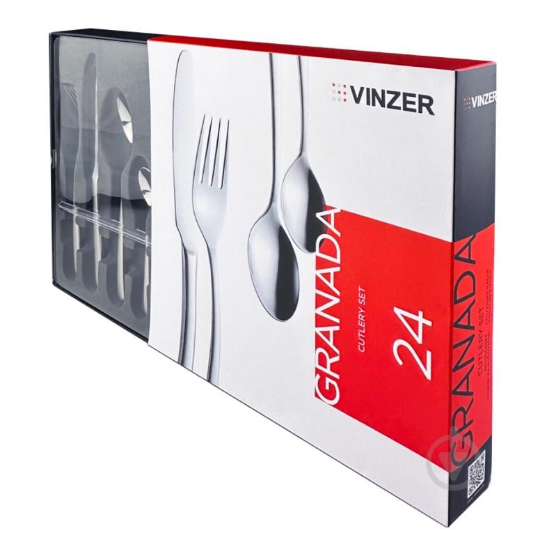 Набор столовых приборов Vinzer Granada 24 предмета 50102 - фото 2