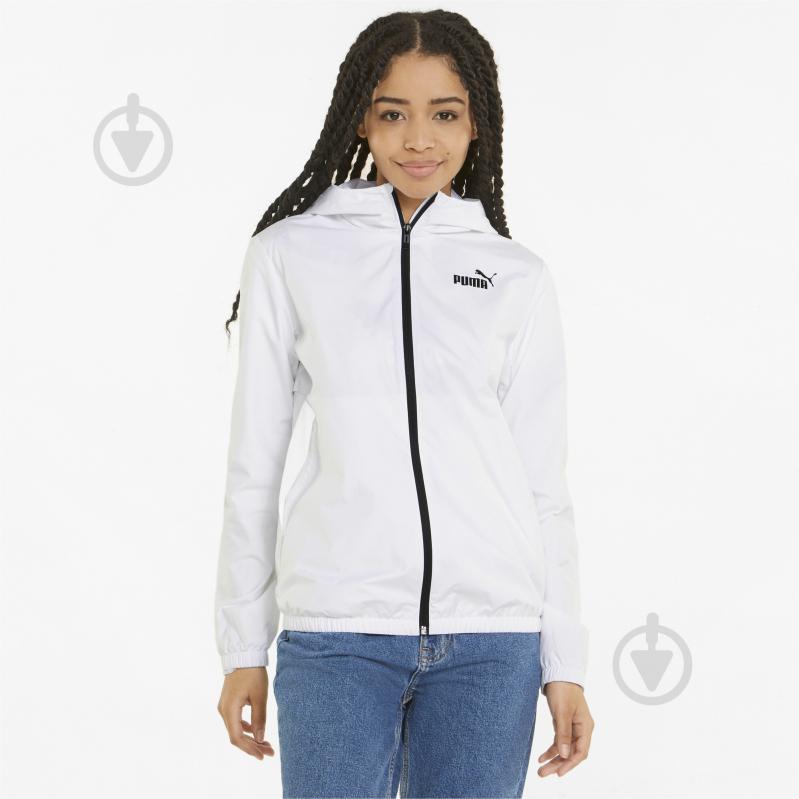 Ветровка женская демисезонная Puma ESS SOLID WINDBREAKER 84749402 р.L белая - фото 3