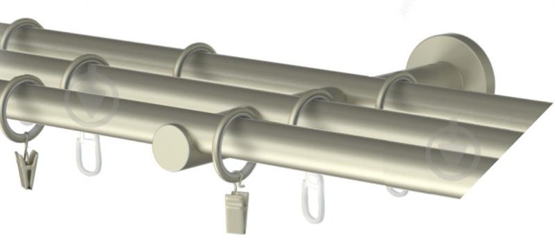Комплект Cardinal Галея потрійний d16 мм 160 см сатин нікель - фото 1
